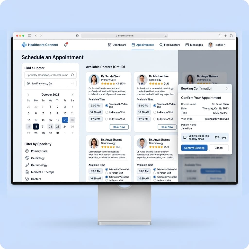 Healthcare Booking Platform